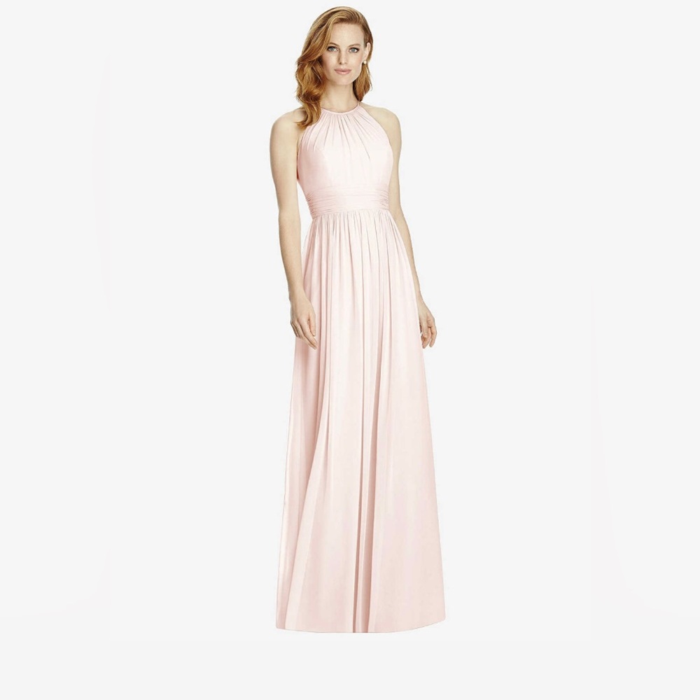 Blush Bridesmaid or Wedding Guest Dress, Dessy Group Blush Pink
